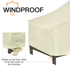 Outsunny Furniture Cover for Single Chair, Waterproof Outdoor Patio Protector, 600D Oxford Cloth, 68x87x44