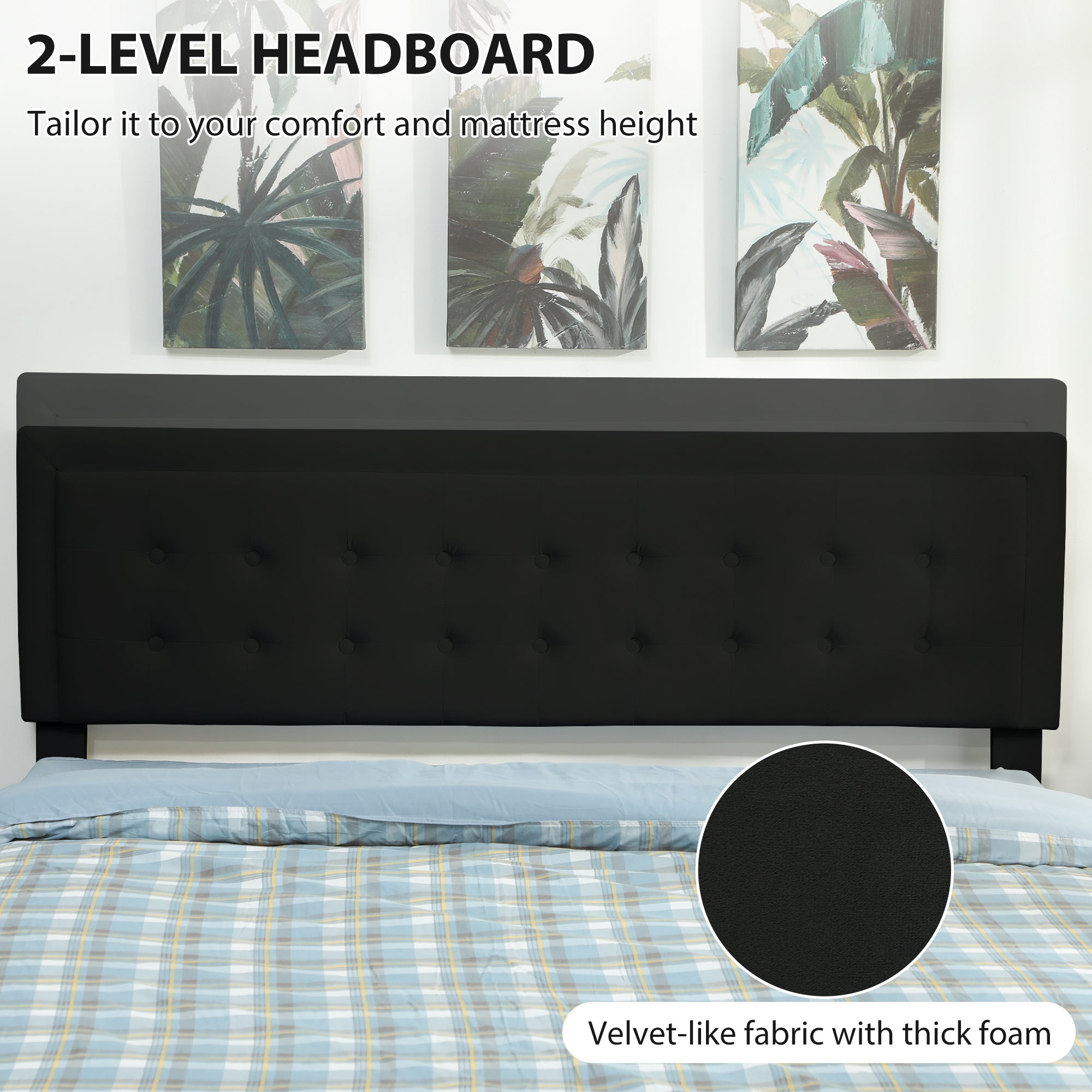 Kozy - King Size Ottoman Bed Frame, with Front Drawer - Black