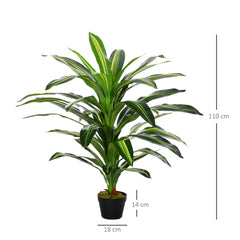 Kozy Artificial Plant in Pot, Fake Plant for Home Indoor Decor, 110cm, Green