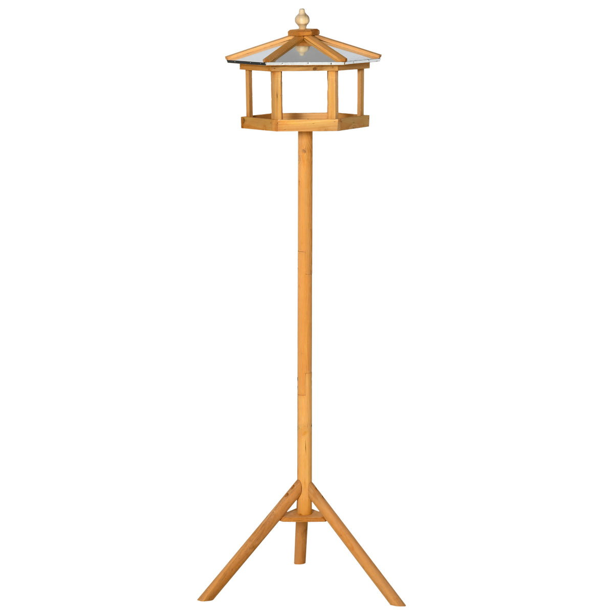 Kozy Wooden Bird Table for the garden Feeding Station, 153Hcm