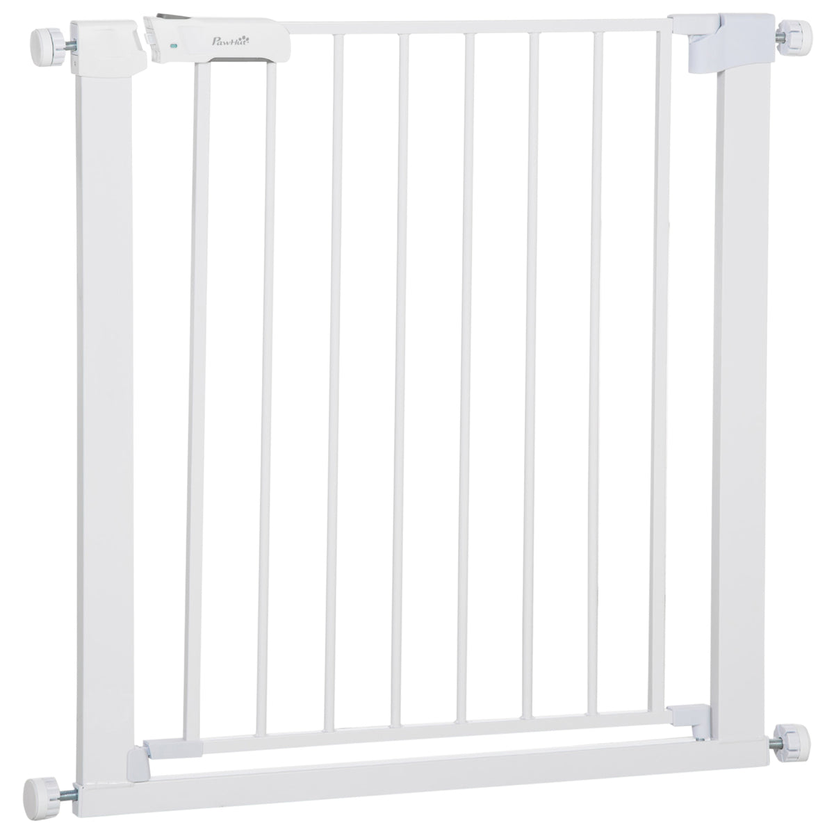 Kozy Adjustable Pet Safety Gate Dog Barrier Home Fence Room Divider Stair Guard Mounting White (76 H x 75-82W cm)
