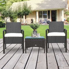 Outsunny Rattan Garden Furniture Set, 2