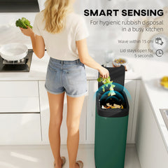 Kozy 50L Sensor Bin, Automatic Kitchen Bin, Manual Override, Battery Operated, Inner-Bucket-Free, for Kitchen, Bedroom