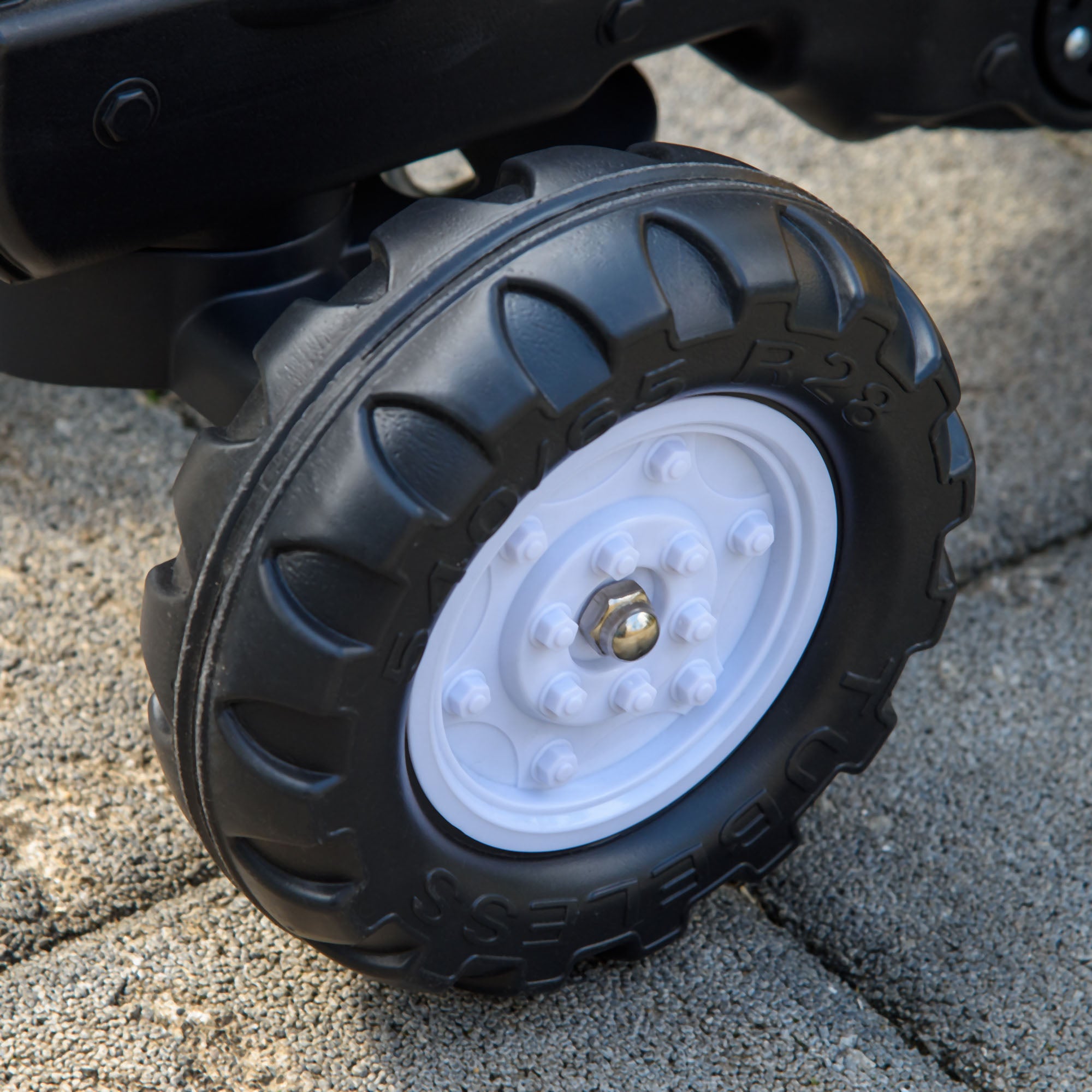 Kozy Kids Ride-On Construction Car, with Horn and Detachable Trailer - Yellow