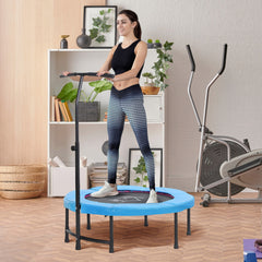 HOMCOM Trampoline Rebounder Adjustable Jumper, 40"-Blue | Aosom UK