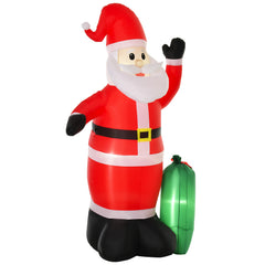 Kozy 7.5ft Inflatable Christmas Santa Claus with LED Air Blown Xmas Décor Holiday Outdoor Yard Decoration