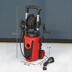 Kozy 150-Bar Pressure Washer, with Accessories - Red/Black