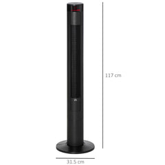 HOMCOM 46" Tower Fan, Remote Control, 12H Timer, 3