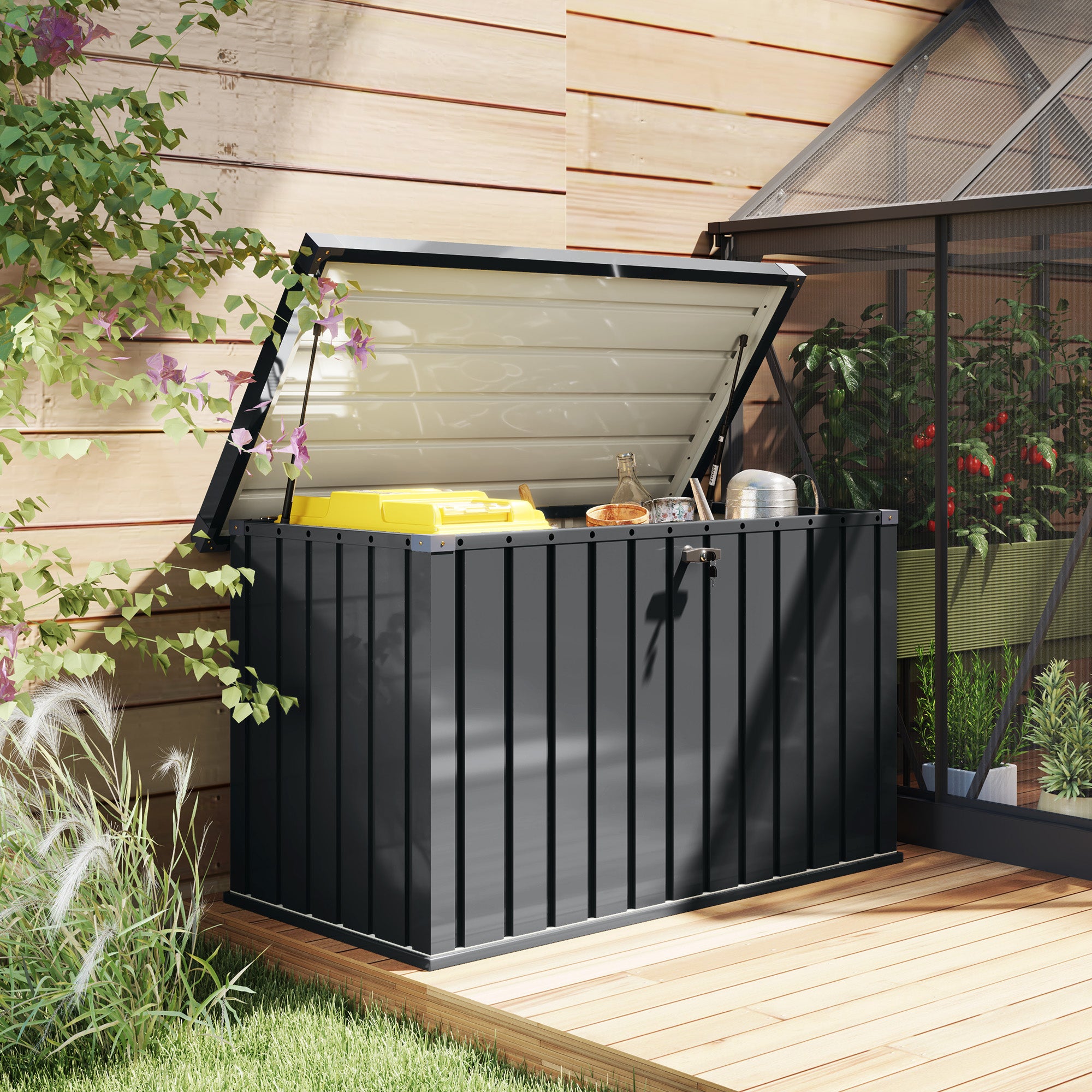 Kozy - 400L Galvanised Steel Garden Storage Box