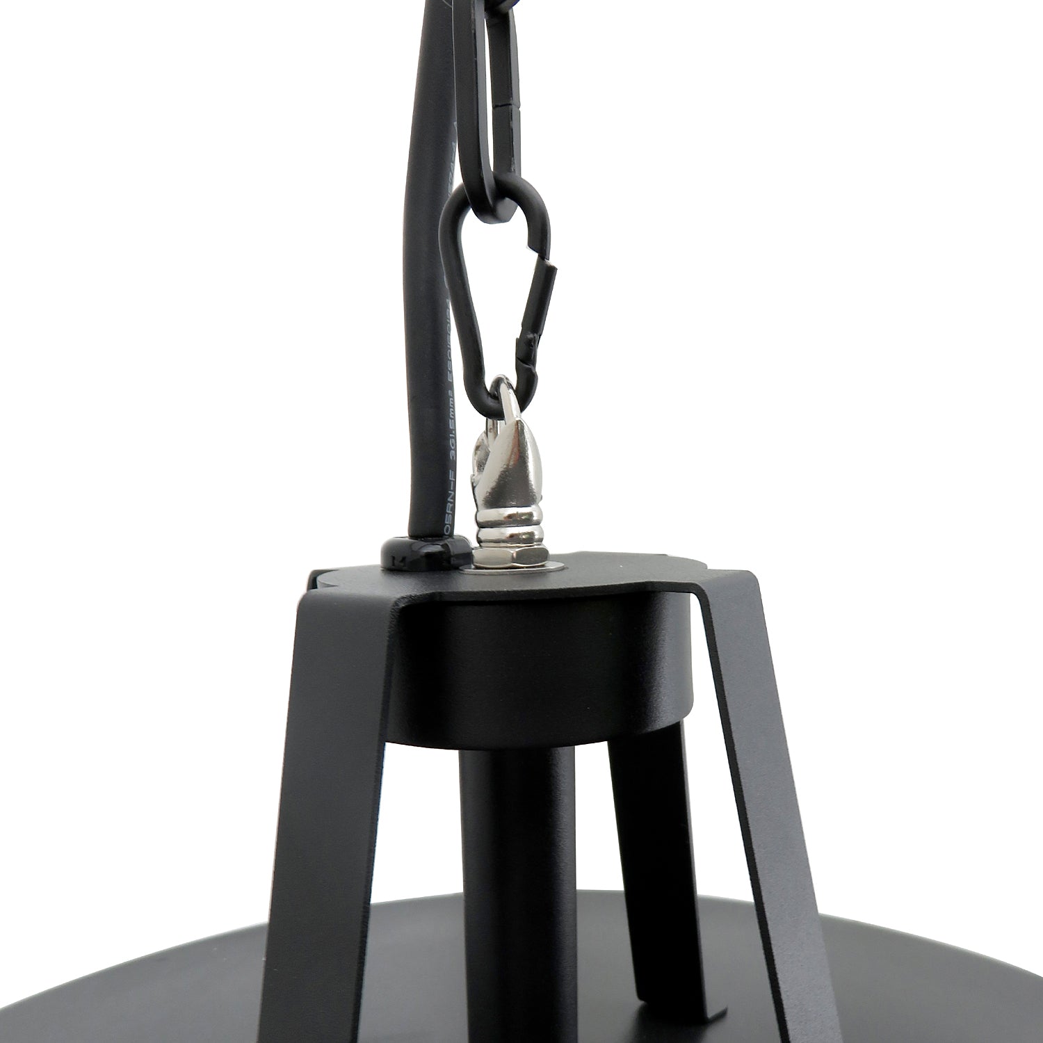 Kozy Adjustable Power 1000/2500W Infrared Halogen Electric Patio Light Heater, Ceiling Hanging Mount -Black