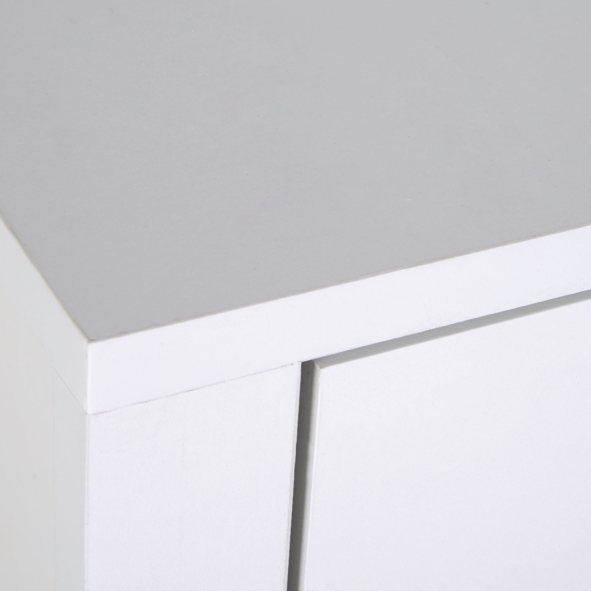 Kozy Modern Bedside Table, Nightstand with Drawer Shelf, End Table for Living room, Bedroom White