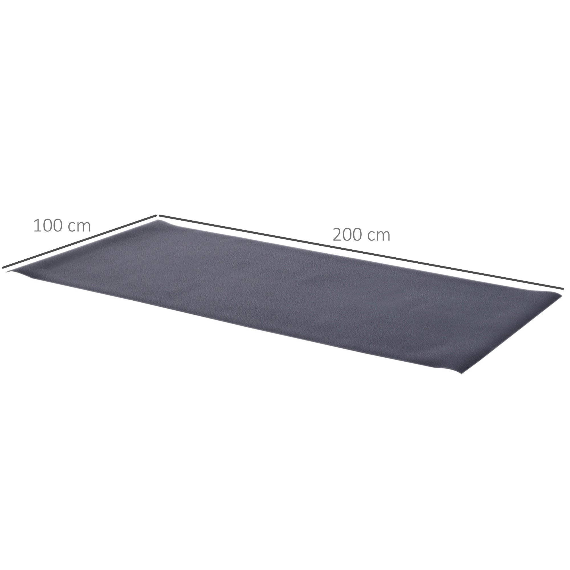 HOMCOM Equipment Mat for Gym Fitness, Thick Non