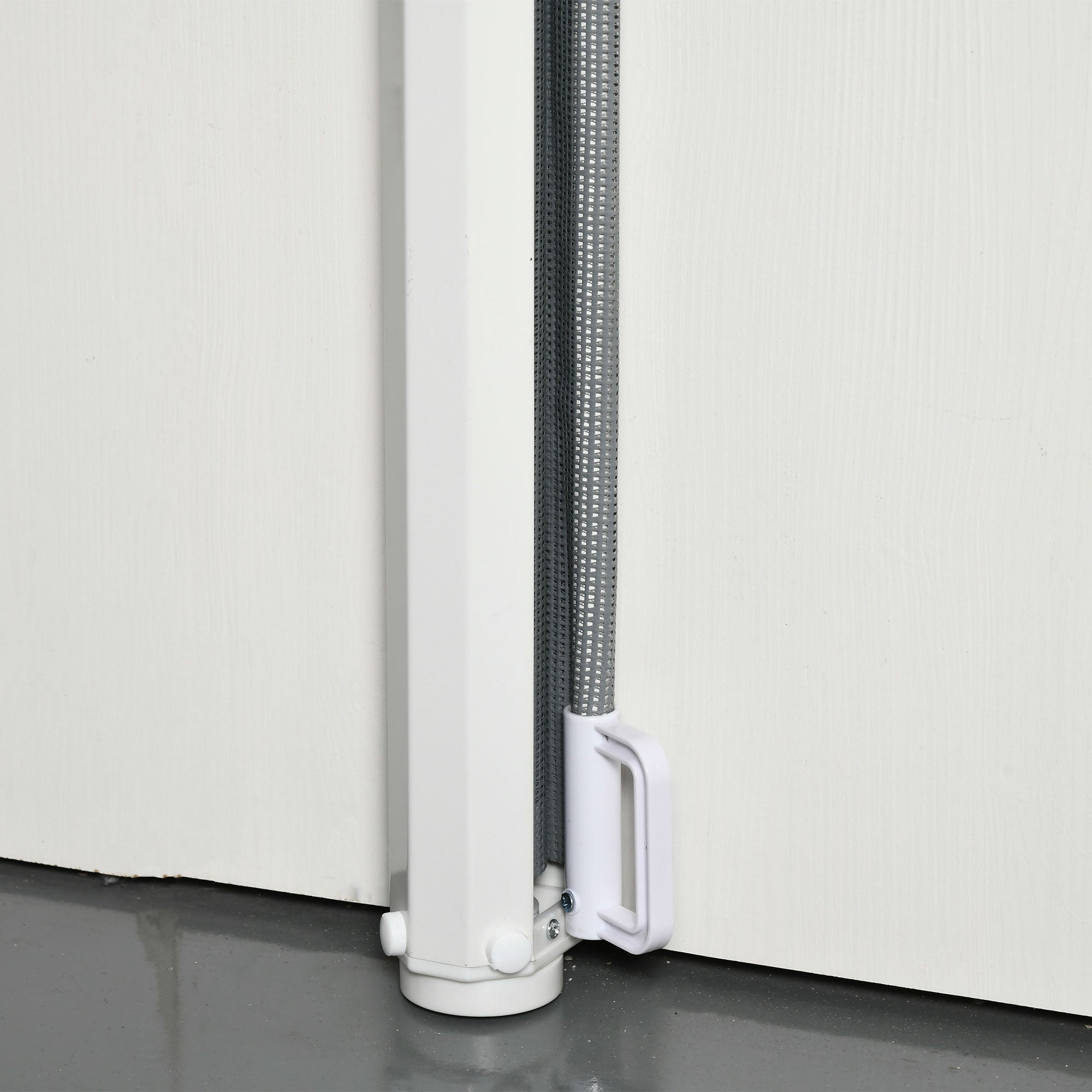 Kozy Retractable Pet Safety Gate, Folding Dog Barrier, Grey