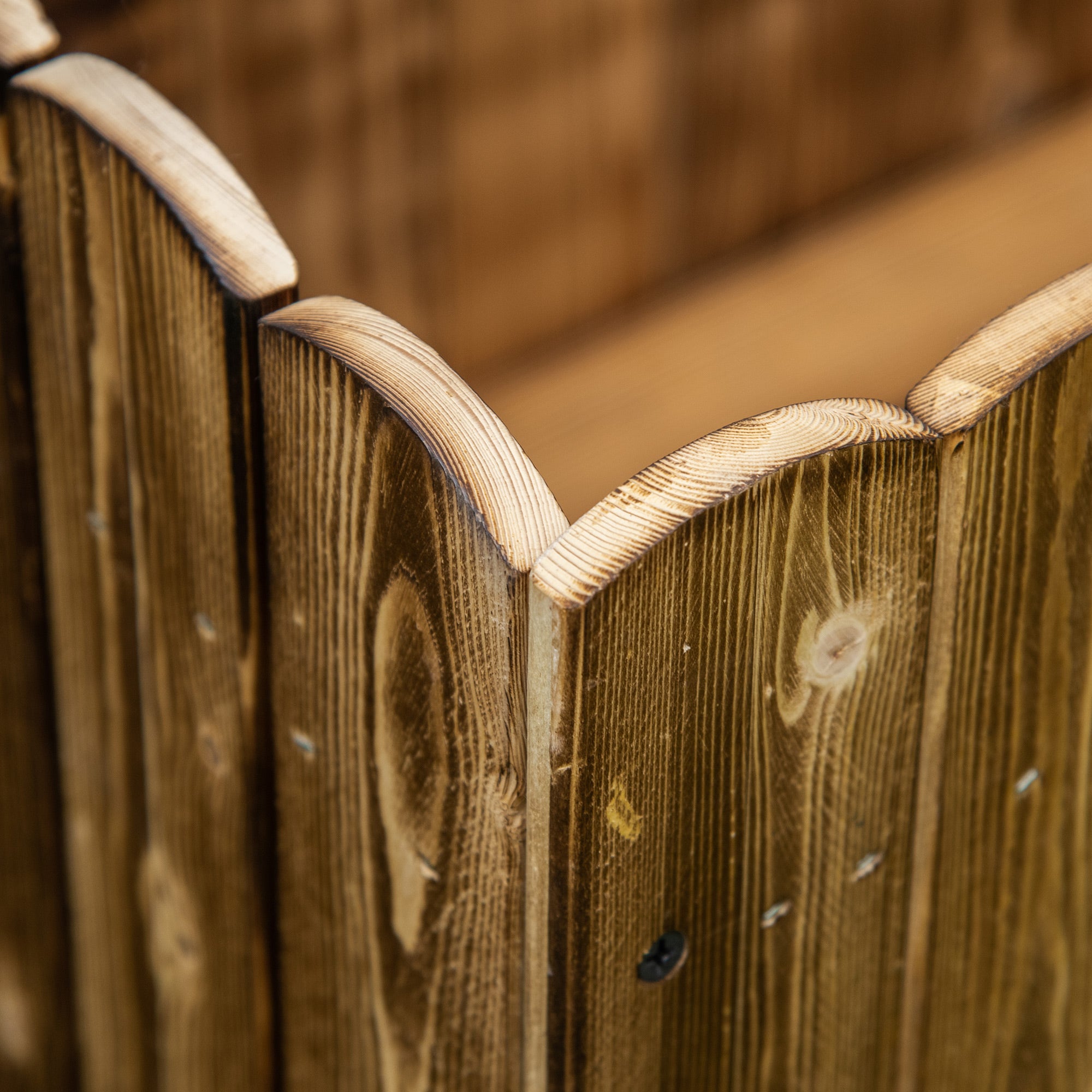 Kozy 172L Raised Garden Bed, Wooden Rectangle Planter Box, Outdoor Herb Vegetable Flower Pot (120L x 40W x 40H cm)