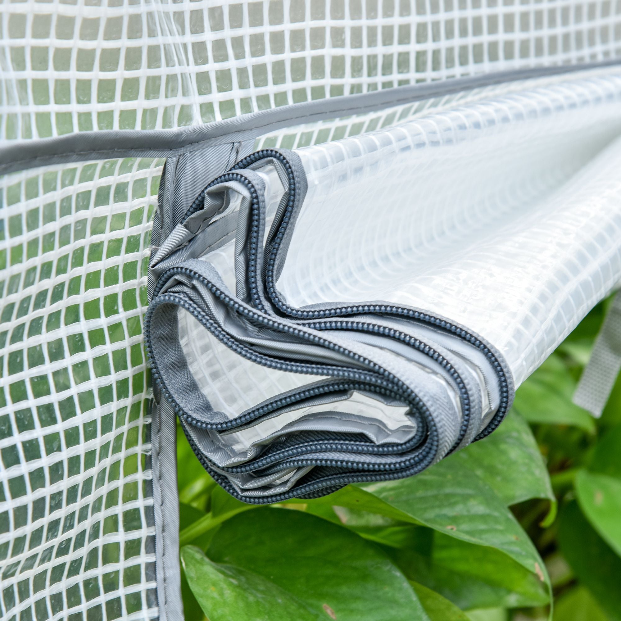 Kozy 4 Tiers Mini Portable Greenhouse Compact Plant Grow Shed Metal Frame PE Cover 160H x 70L x 50Wcm