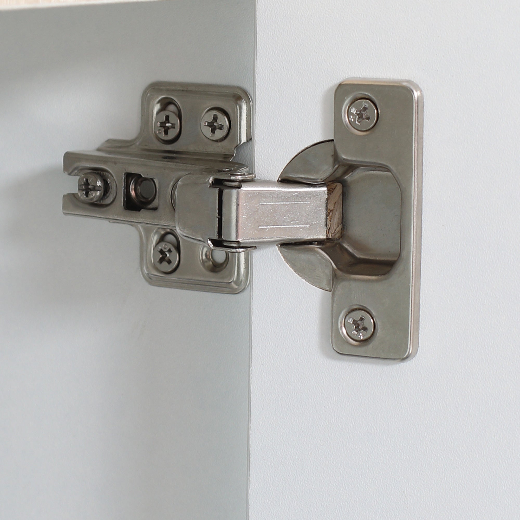 Kozy Modern Bathroom Sink Cabinet, Floor Standing Under Sink Cabinet, Freestanding Storage Cupboard with Double Doors, White