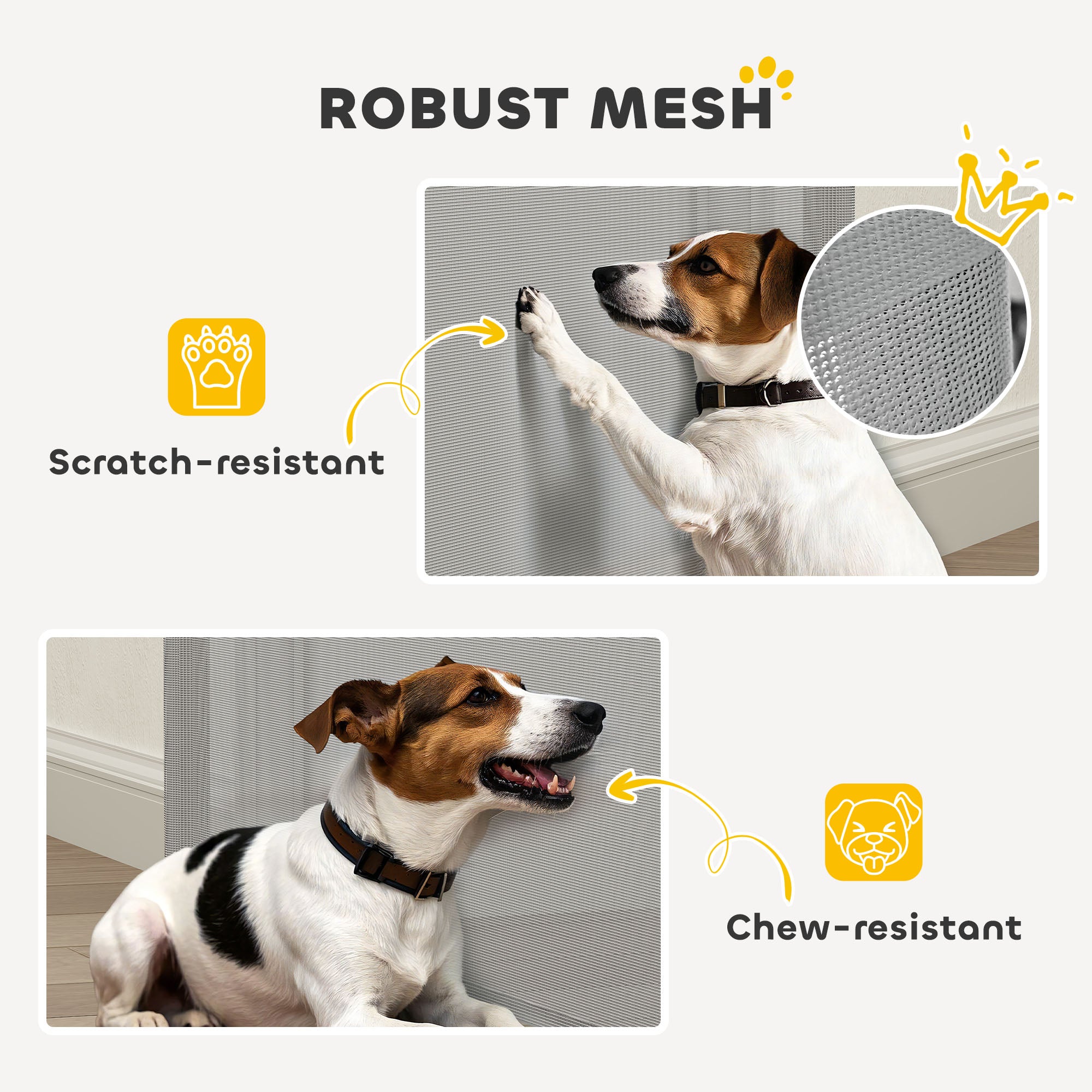 Kozy Retractable Pet Safety Gate, Folding Dog Barrier, Grey