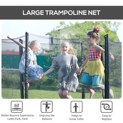 Kozy  8ft Trampoline Replacement Net, Black