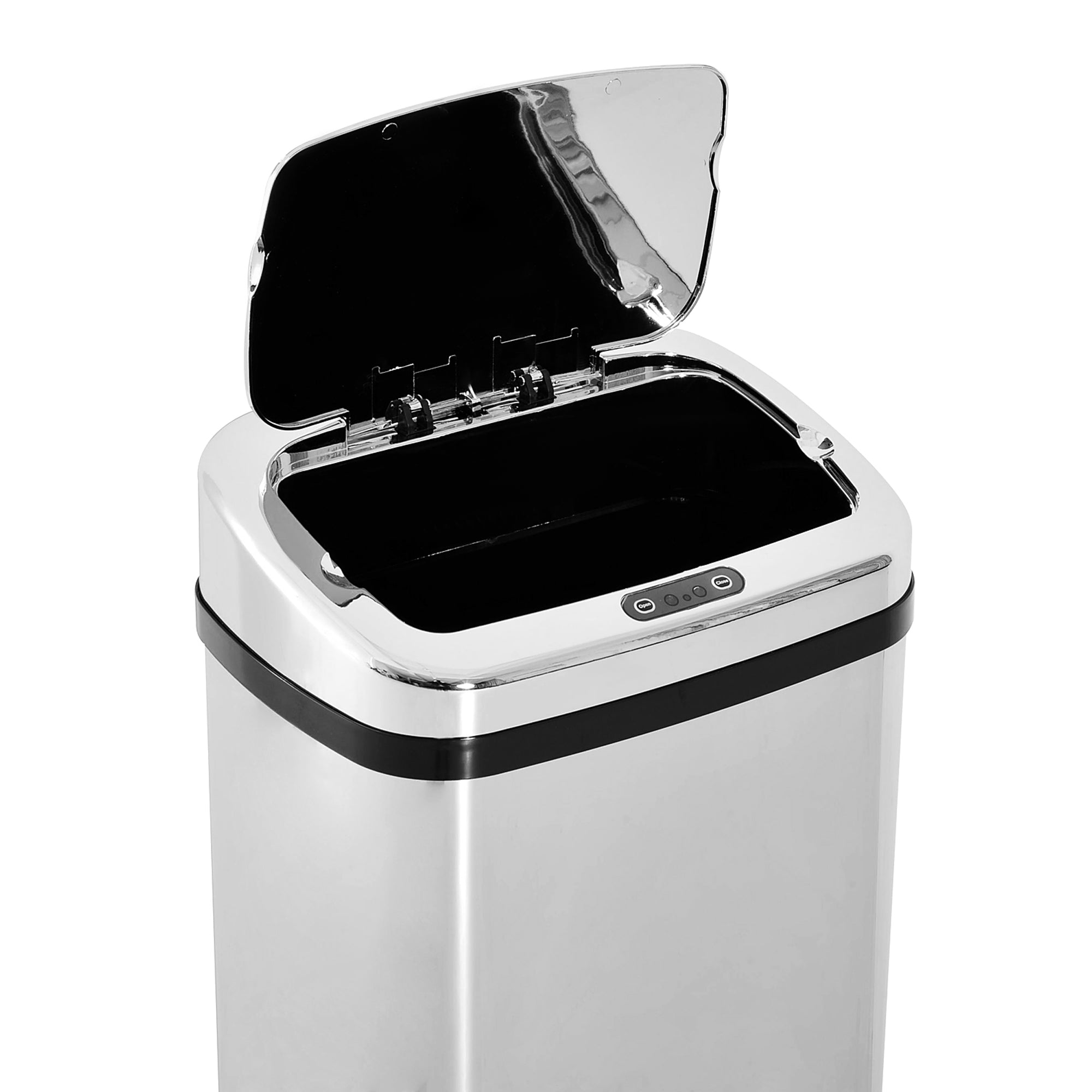 HOMCOM 50L Infrared Touchless Automatic Motion Sensor Dustbin Stainless Steel Trash Can Home Office