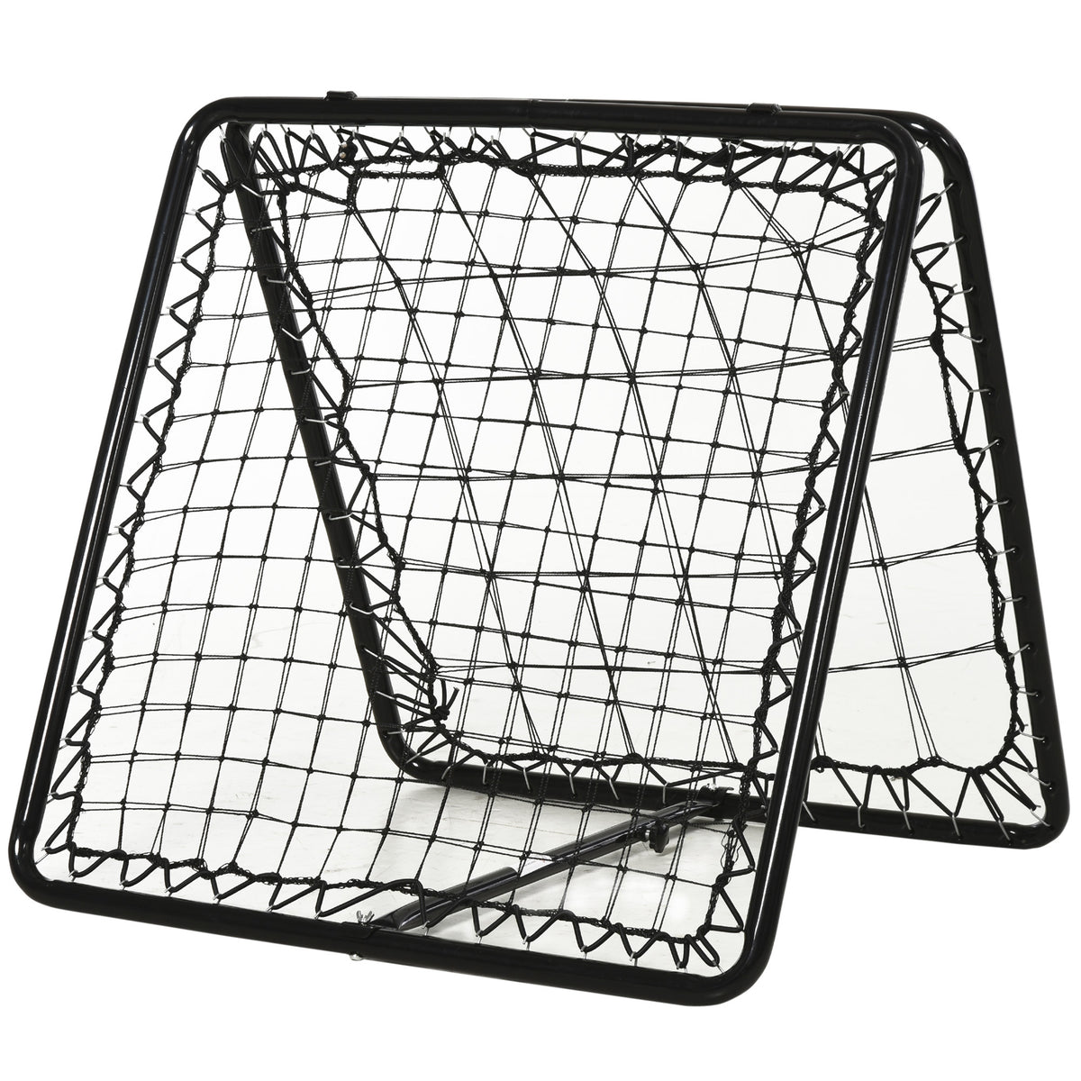 Kozy Angle Adjustable Double Sided Rebounder Net Training Aid Target Soccer Goal Kickback For Football, Baseball, Basketball - 75L x 75W cm