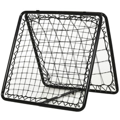 Kozy Angle Adjustable Double Sided Rebounder Net Training Aid Target Soccer Goal Kickback For Football, Baseball, Basketball - 75L x 75W cm