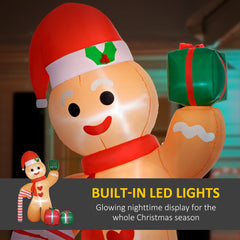 Kozy - 8ft Inflatable Gingerbread Christmas Decoration