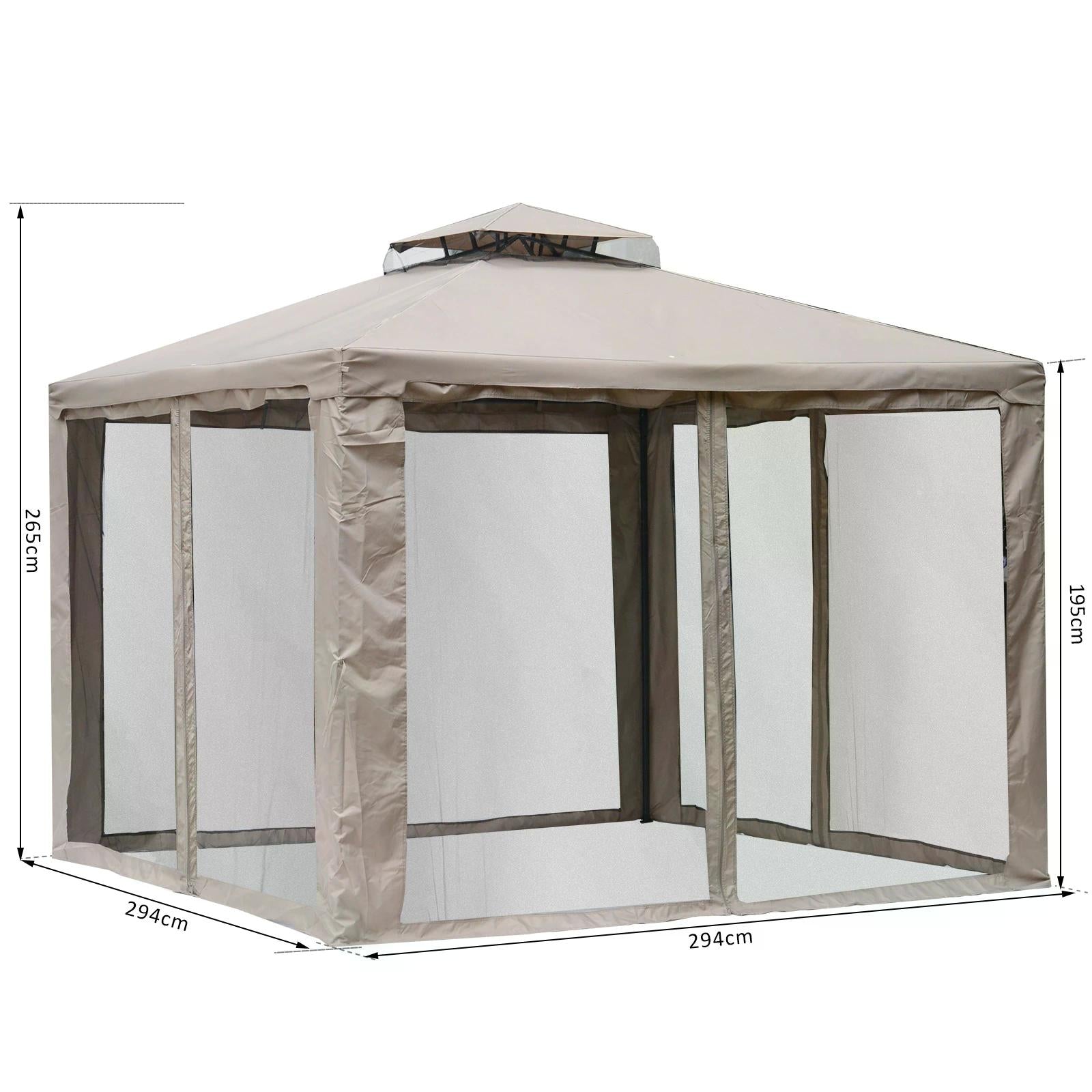 Outsunny Outdoor Garden Gazebo Tent, 2