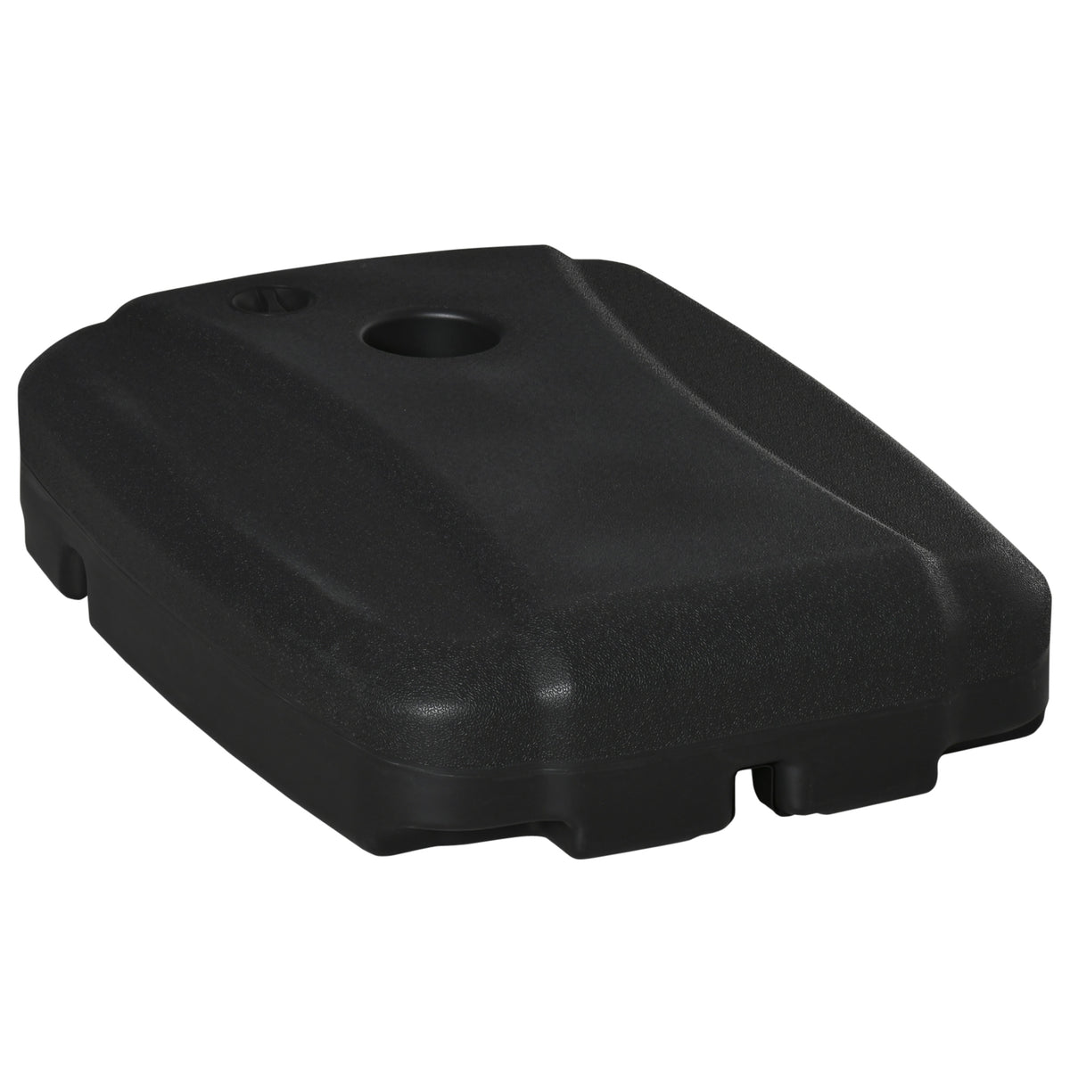 Kozy Parasol Base, Water and Sand Filled, Up to 100kg, Portable Umbrella Stand Weights for Cantilever Banana Parasol with Wheels, Black