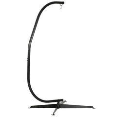 Kozy Hanging Hammock Stand Hammock Chair Stand C Stand Steel Heavy Duty Stand for Hanging Hammock Air Porch Swing Chair Indoor Outdoor (Only Construction)