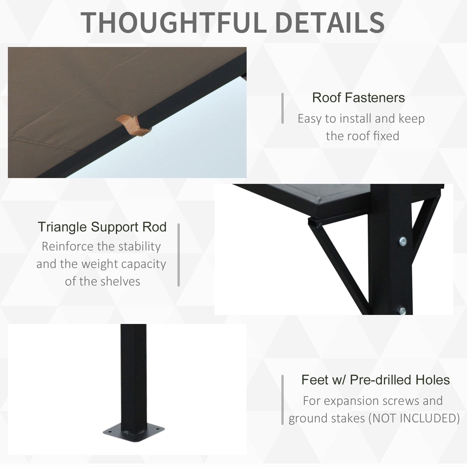 Kozy 2.4 x 1.5 m (8' x 5') Grill Gazebo Canopy with Extendable Side Awnings, Outdoor BBQ Gazebo Shelter with 2 Side Shelves for Garden, Patio, Barbecue, Picnic, Coffee