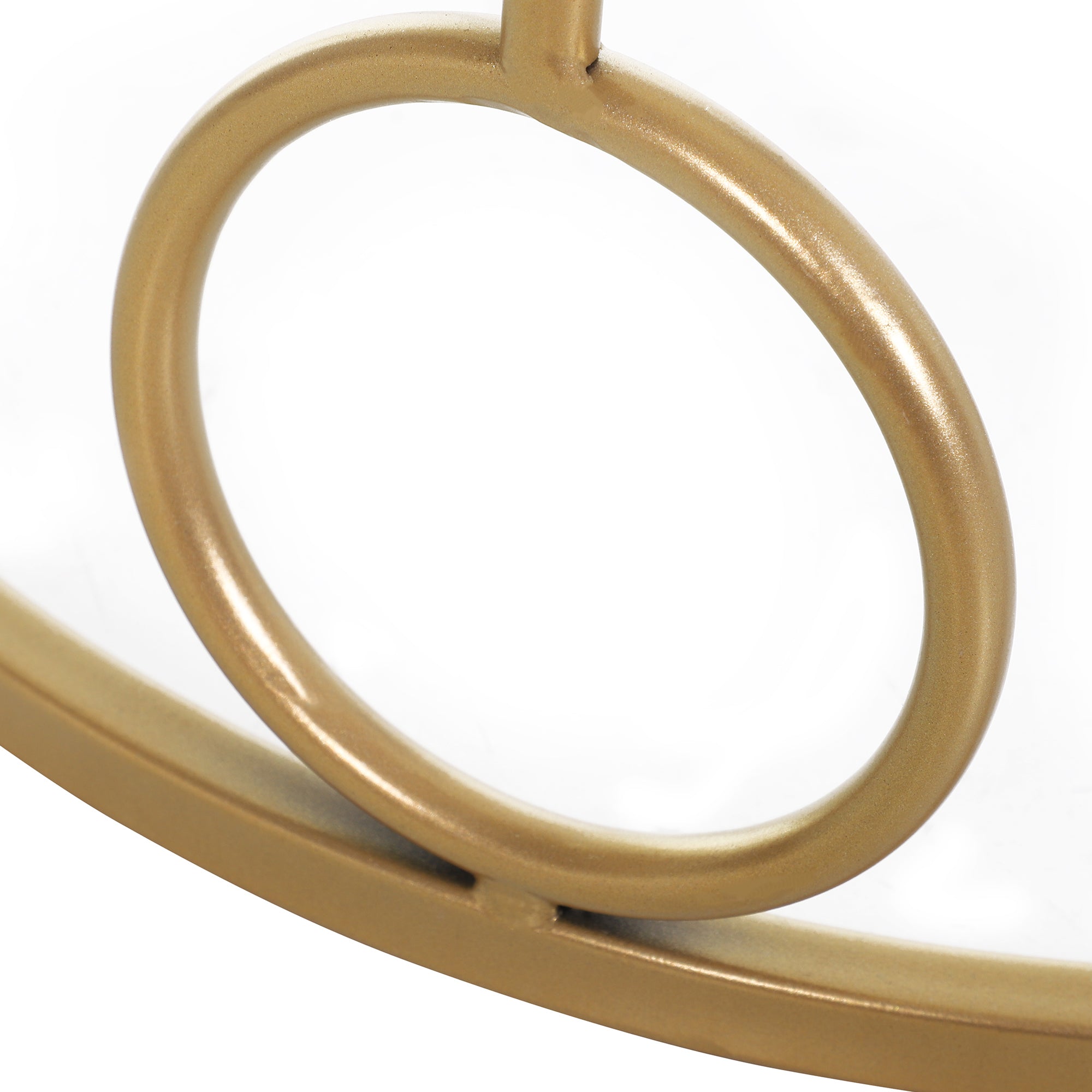 Kozy Nesting Round Coffee Table Set of 2 - Gold Tone