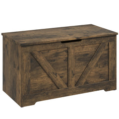 Kozy - 100L Home Storage Box, with Safety Hinges - Rustic Brown