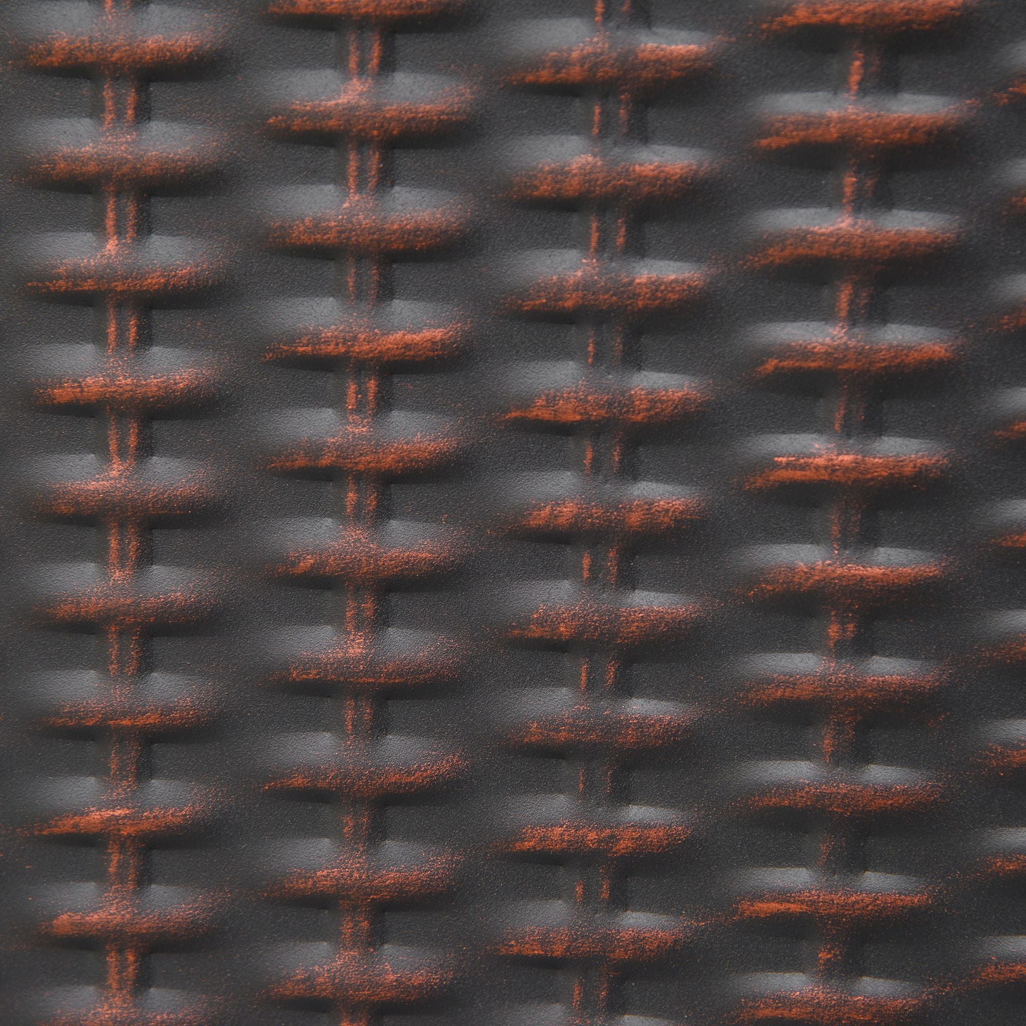 Kozy Square Propane Gas Fire Pit Table, 50000 BTU Rattan Smokeless Firepit Patio Heater with Glass Screen, Glass Beads and Lid, 81cm x 81cm x 64cm, Black