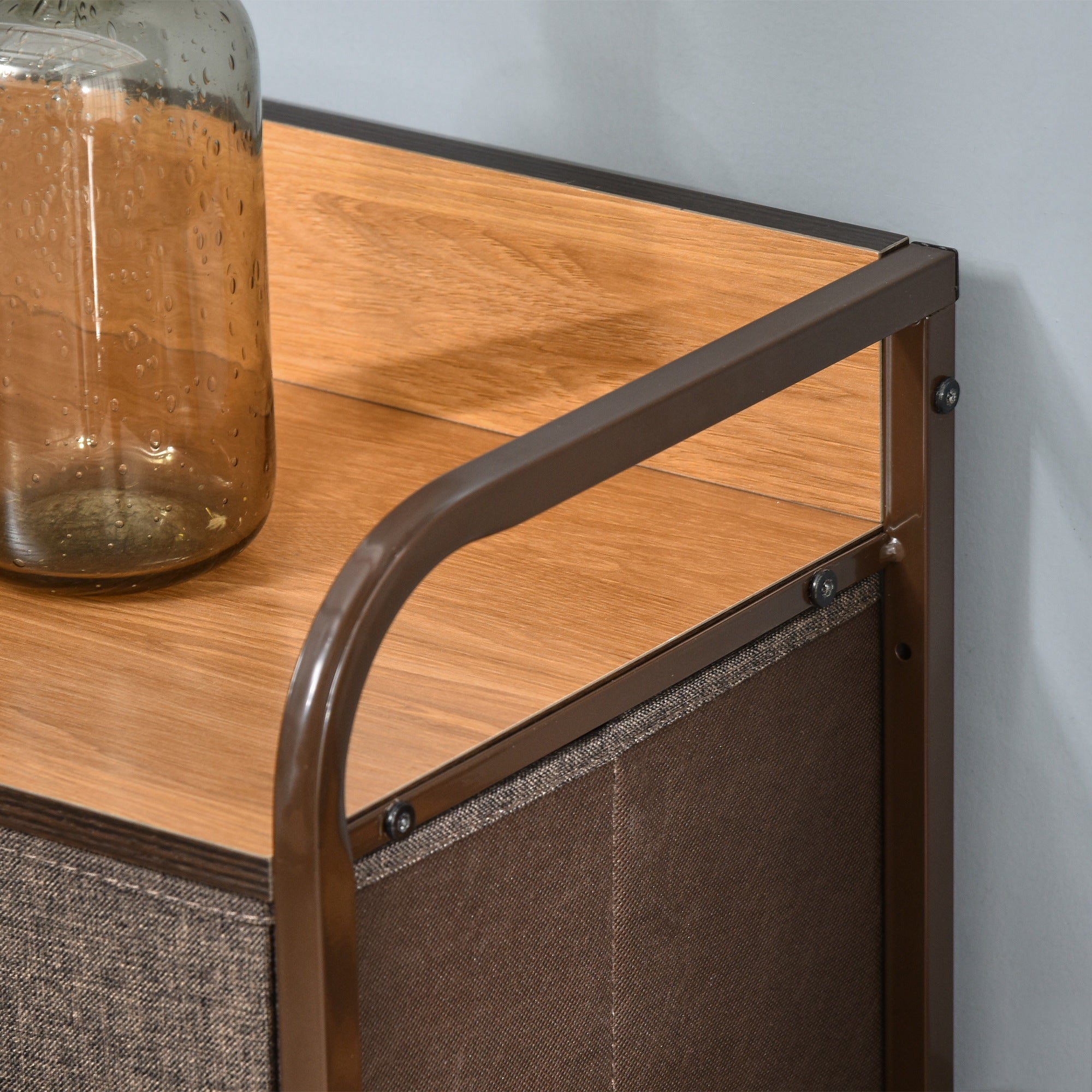 Kozy Chest of Drawers with 7 Foldable Drawers, 3-Tier Fabric Bedroom Dresser, Clothes Storage Unit for Bedroom, Living Room, Multi-Colored