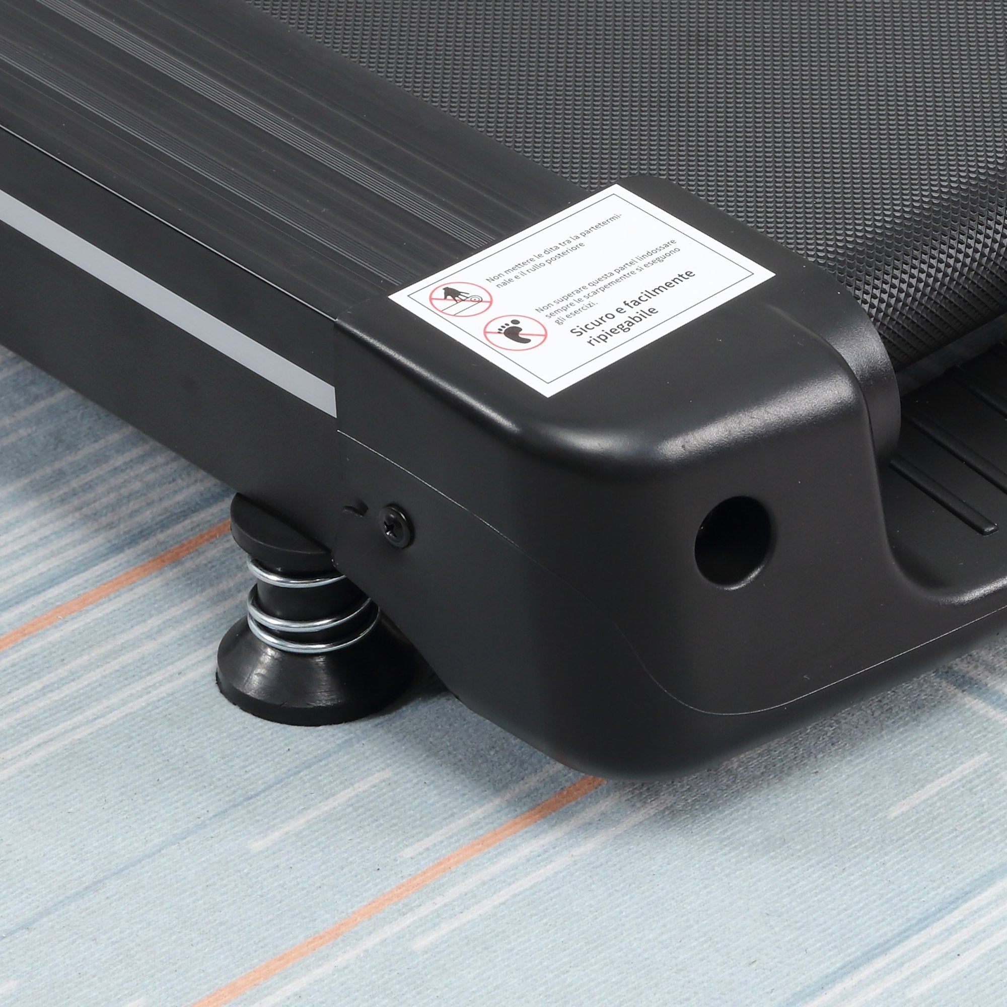 Kozy Folding Treadmill for Home Motorised Running Machine w/ LCD Display Black