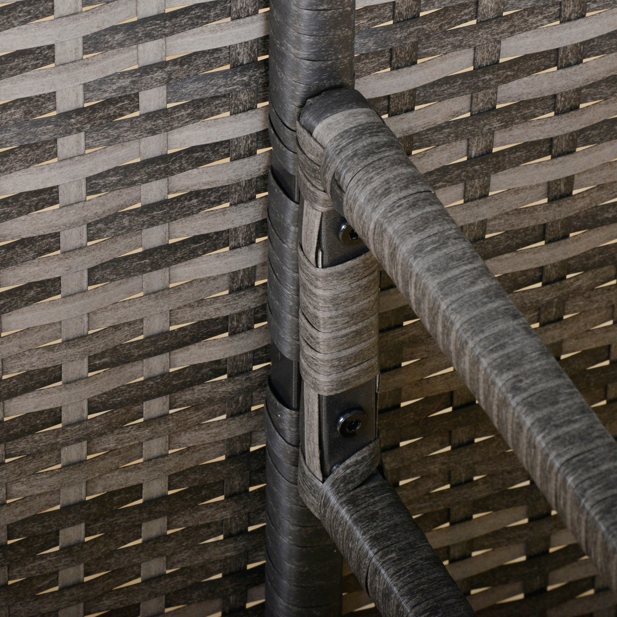 Kozy 8 Seater Patio wicker Sofa Set ,Outdoor Couch with Table & Cushions, Grey