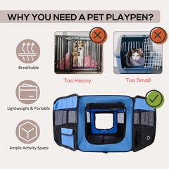 PawHut Pet Playpen, Fabric 8