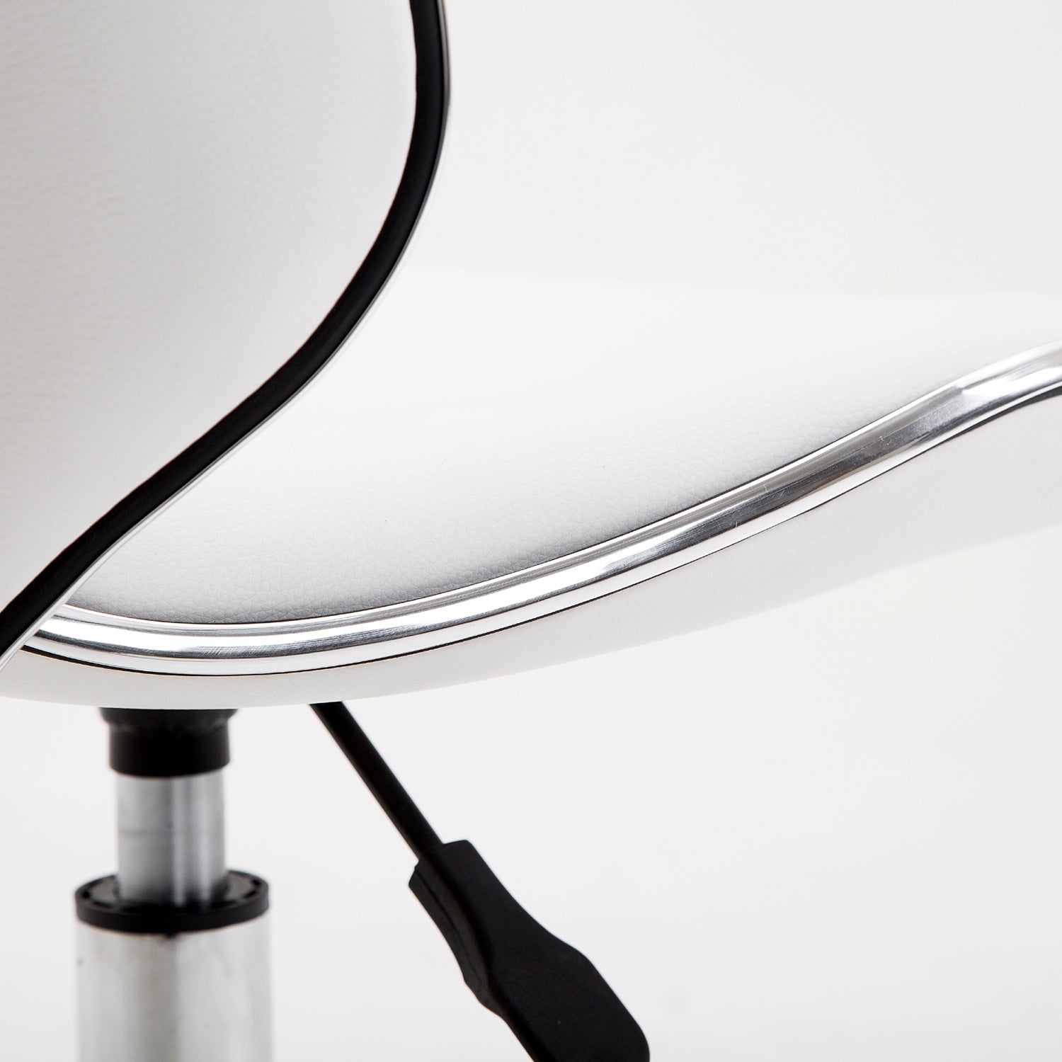 Kozy Adjustable Rolling Swivel Beauty Salon Chair, Stool for Spa, Technician - White