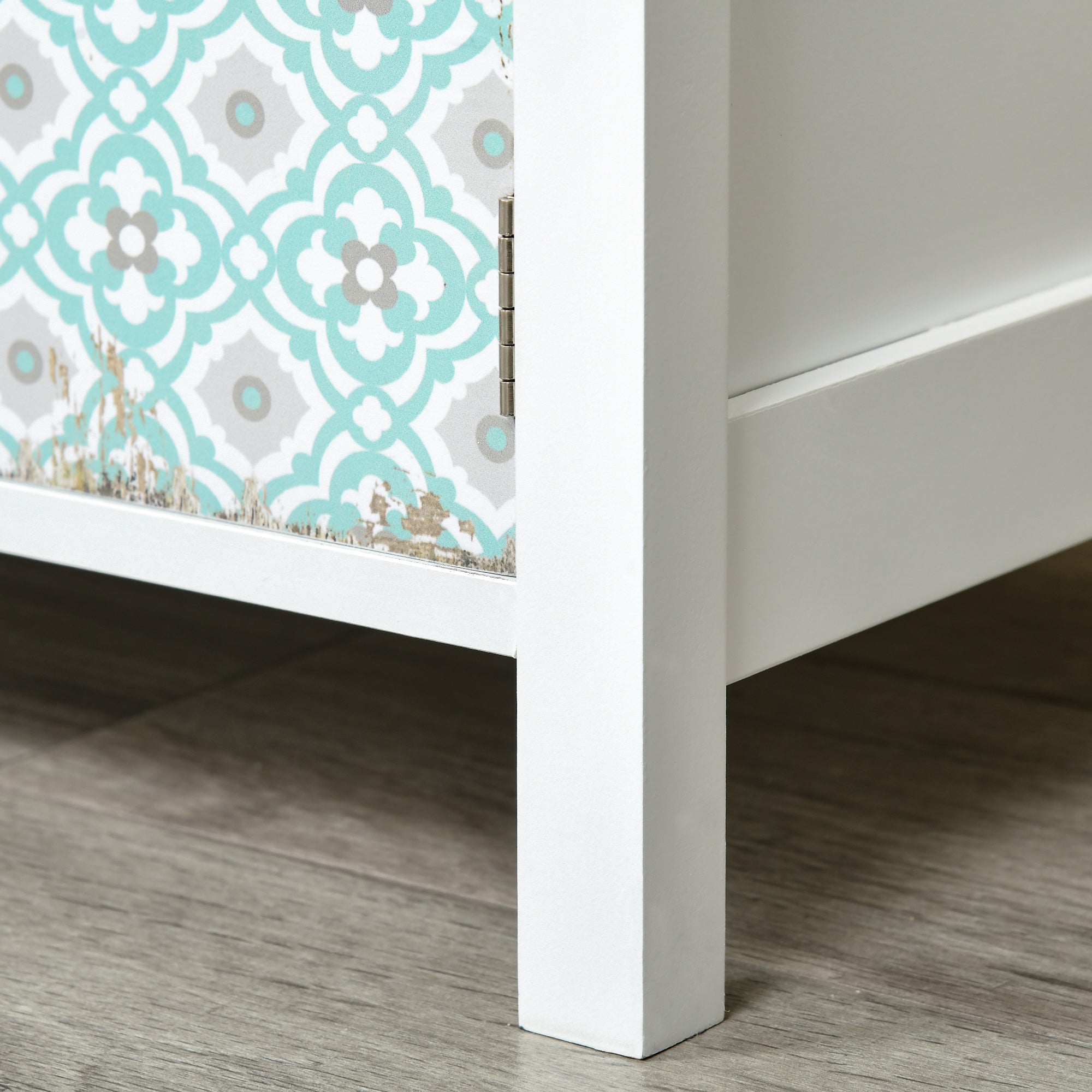 Kozy Drawer Table Sideboard Multi-purpose Storage Chest Shabby Chic Entryway Living Room Bedroom Furniture Organizer Unit