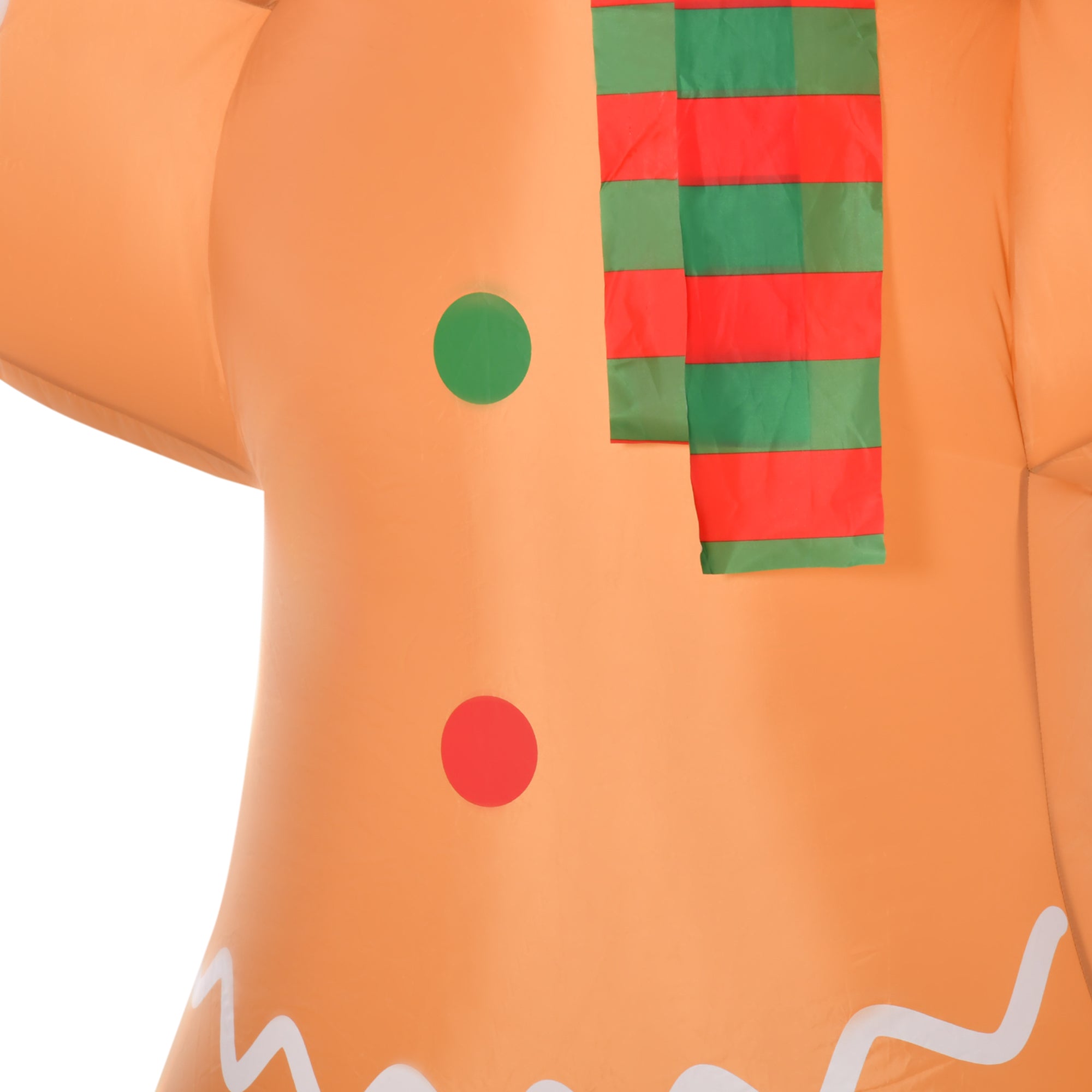 Kozy 8ft Christmas Inflatable Gingerbread Man, Lighted Blow Up Yard Decor Indoor Outdoor Garden Lawn Party Prop