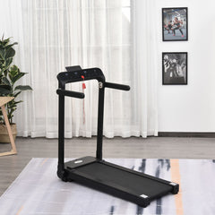 Kozy 600W Foldable Steel Motorised Treadmill Running Machine w/ LCD Monitor Black
