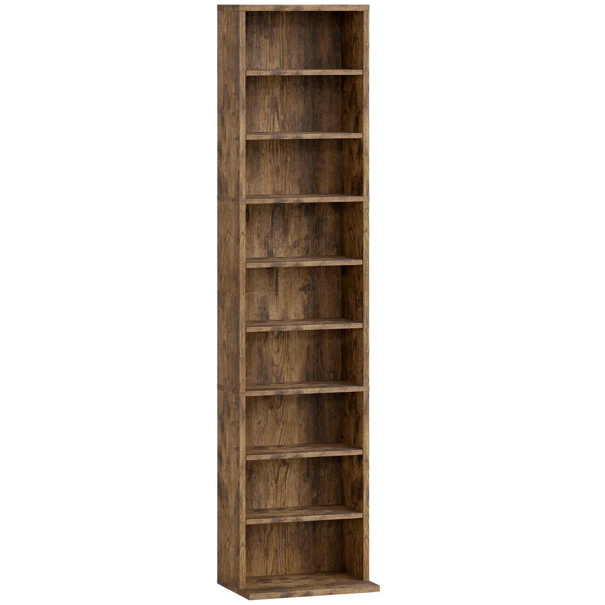Kozy 260 Narrow CD Storage Unit - Rustic Brown